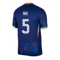 Camiseta Países Bajos Nathan Ake #5 Segunda Equipación Replica Eurocopa 2024 mangas cortas